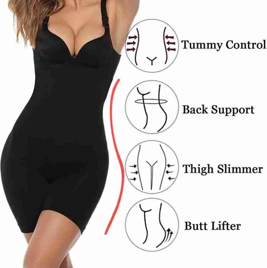 Tummy Control Body Shaper Butt Lifter Shapewear Hip Pads Waist Trainer for  Women Under Clothes for Women Tummy Control Panties,Black-M