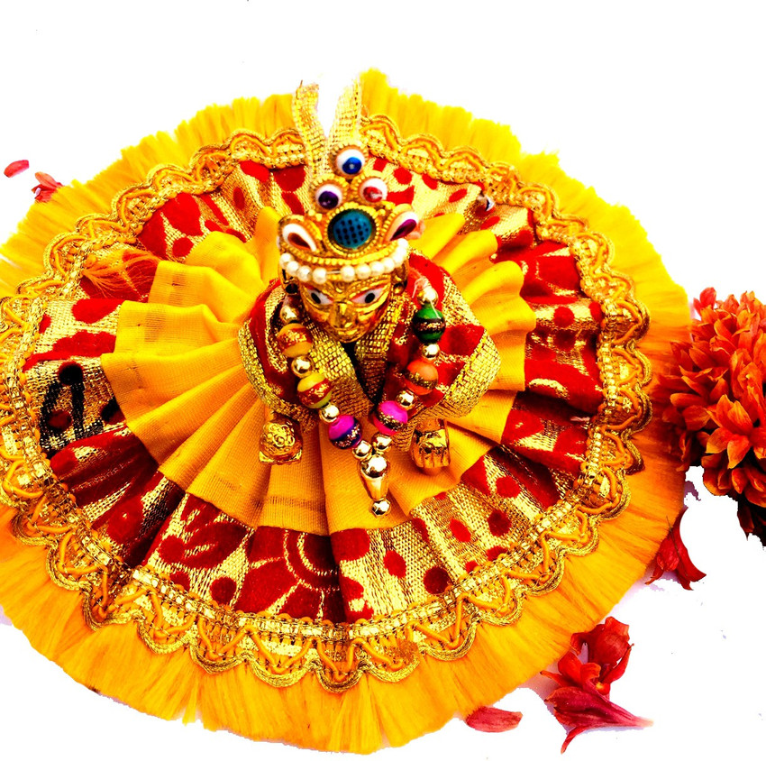 Trendy Treasures Bal Gopal Statue Pital Brass Murti with