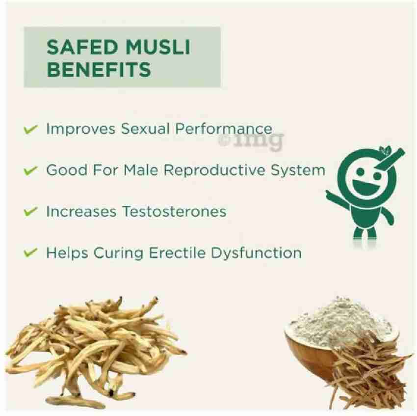 NutraEats Safed Musli Capsules for Men Supreme Quality to Boost