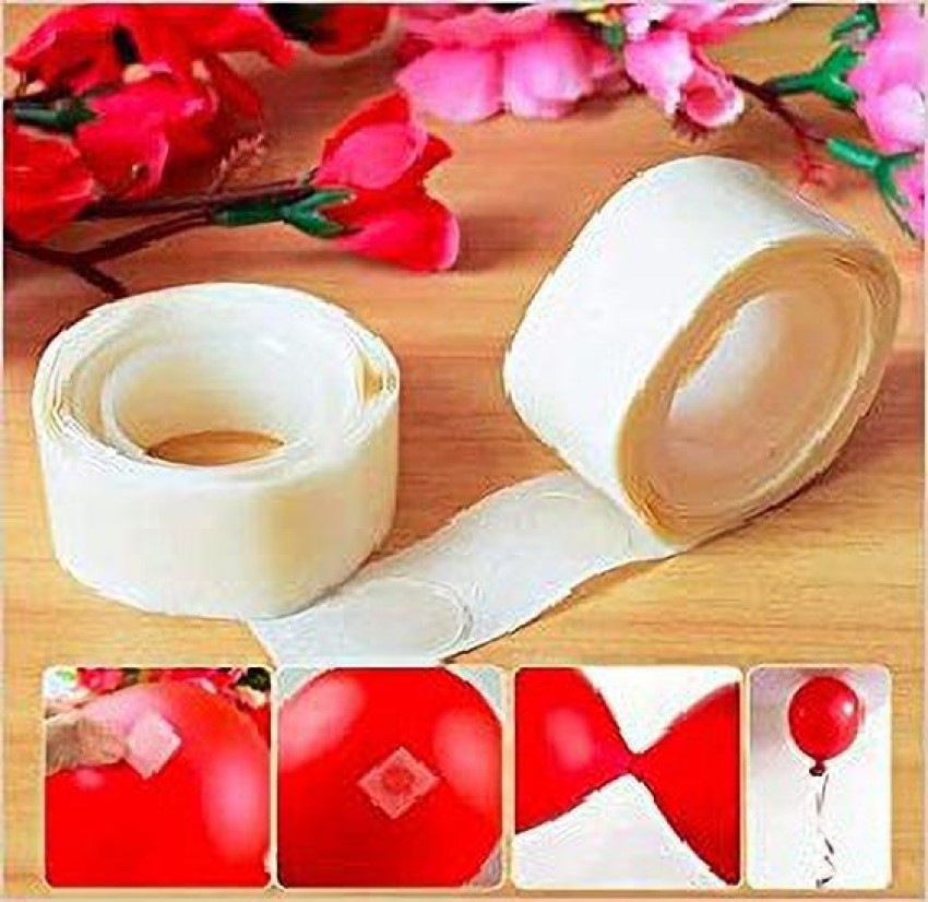 100 Dots Point Balloon Glue Removable Adhesive Dots Double Sided