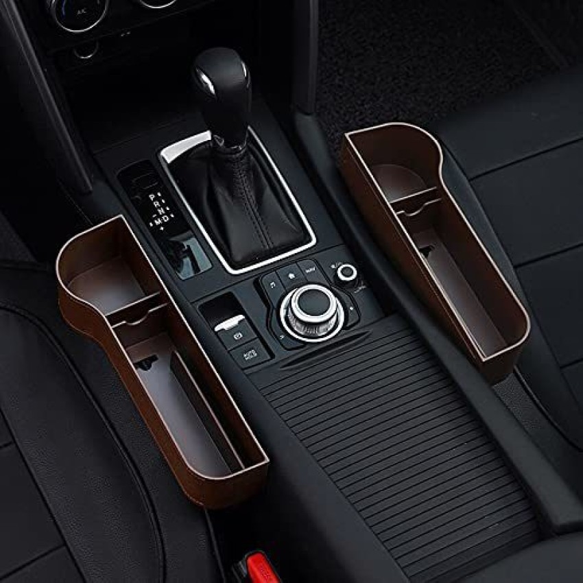 Car Seat Crevice Organizer Console Side Storage Box with Cup Holder  Accessories