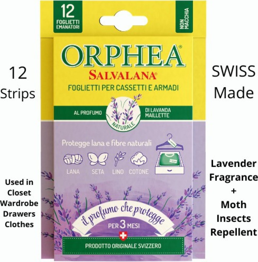 ORPHEA 12 Moth Repellent Strips for Drawers and Wardrobes I Made in  Switzerland - Buy Baby Care Products in India