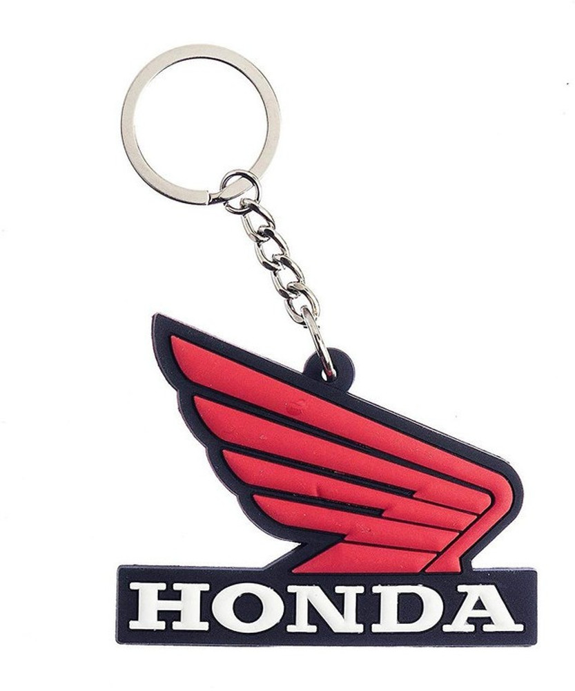 Tagnation Doublesided Rubber Honda Logo Premium Quality Key Chain