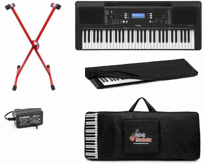 Buy G & F Yamaha Psr-E373 Digital Touch Sensitive Portable 61-Keys Keyboard  With Stand, Gig Bag, Dust Cover And Power Adapter Online at Best Prices in  India - JioMart.