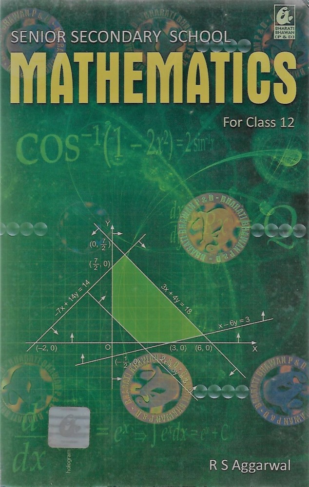 Class 12th Mathematics By Rs Aggarwal 2023-24 Edition, 40% OFF