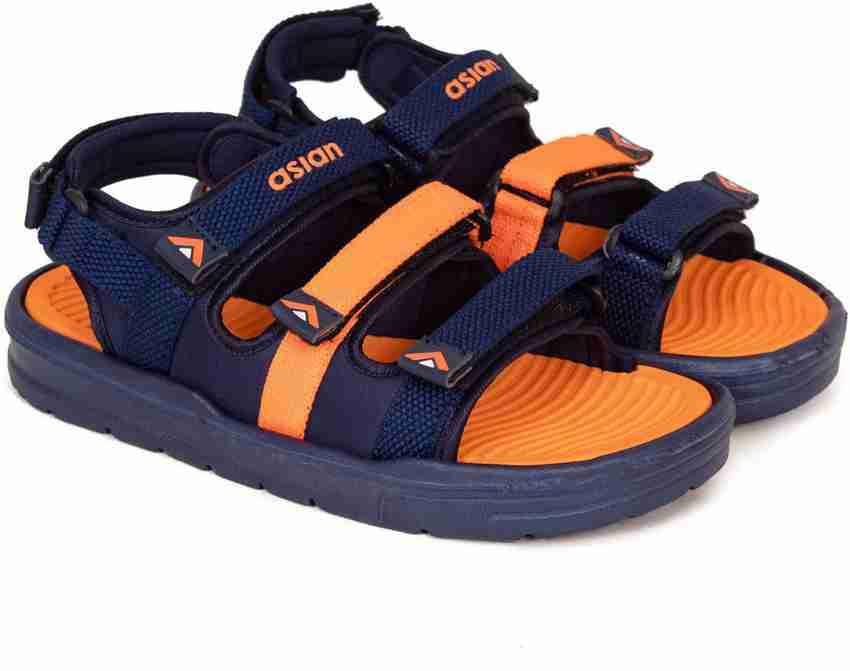 asian Men Blue Orange Sandals Buy asian Men Blue Orange
