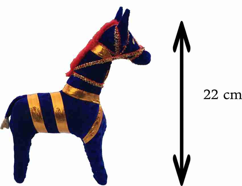 Blue toy horse online
