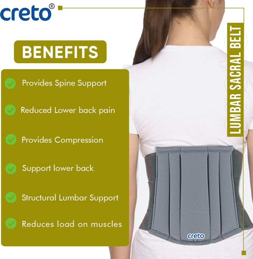 CRETO LS Belt Spinal Brace waist Support for back pain Slip Disc