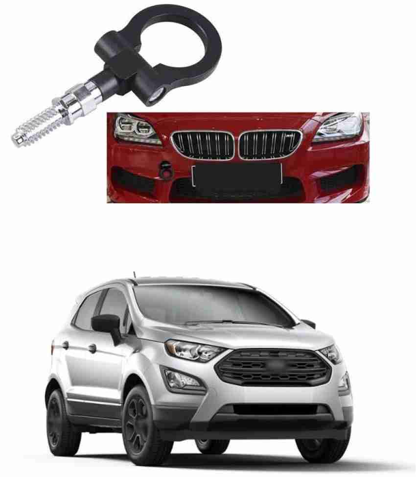 PRTEK Universal Replacement for Japanese Car 1.88 inches Billet Aluminum  Front/Rear Trailer Tow Hook Ring Kit Compatible With Ecosport Front Mount
