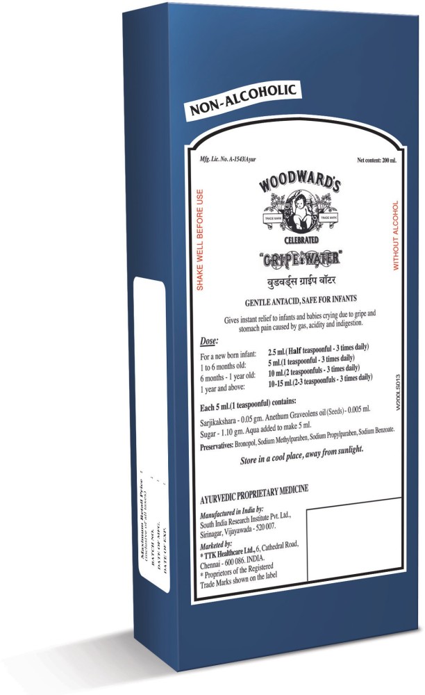 Woodward'S Gripe Water 200 Ml - Pack of 3 (Royal Blue)
