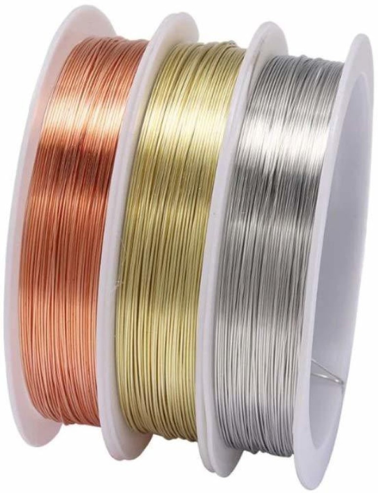 UVID ART AND CRAFT SUPPLIES Red, Gold, Silver Beading Wire Price in India -  Buy UVID ART AND CRAFT SUPPLIES Red, Gold, Silver Beading Wire online at