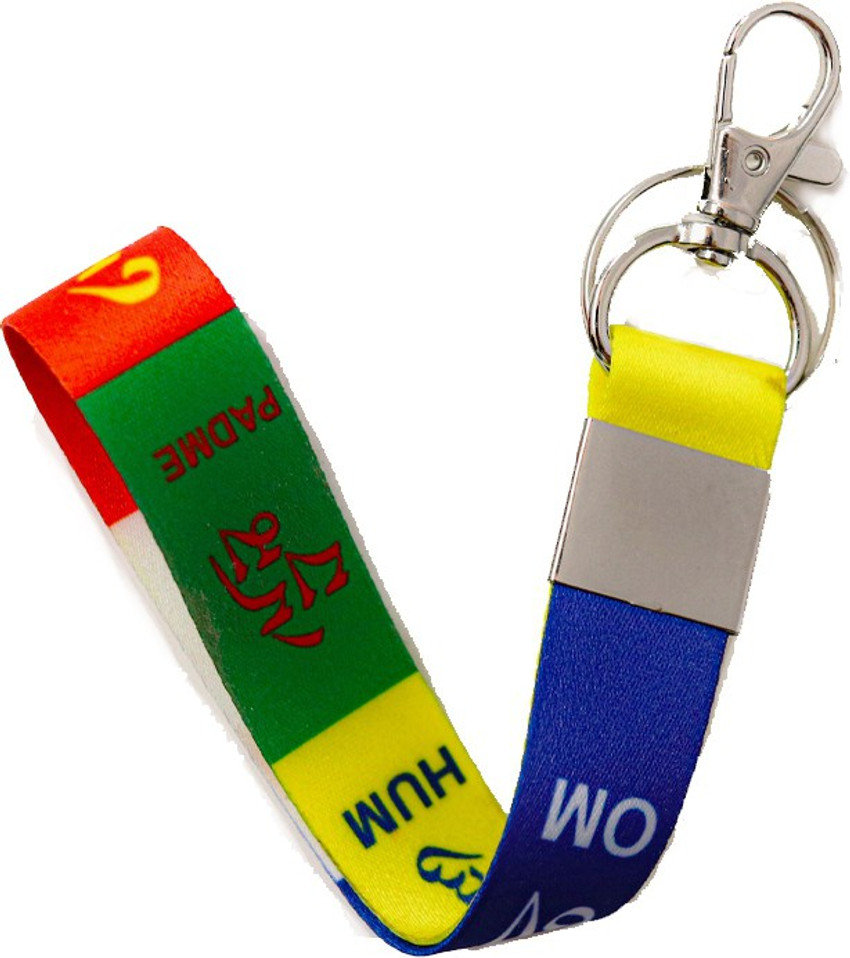 AVI Small Size fabric keychain with tibetan Ladakh design Key