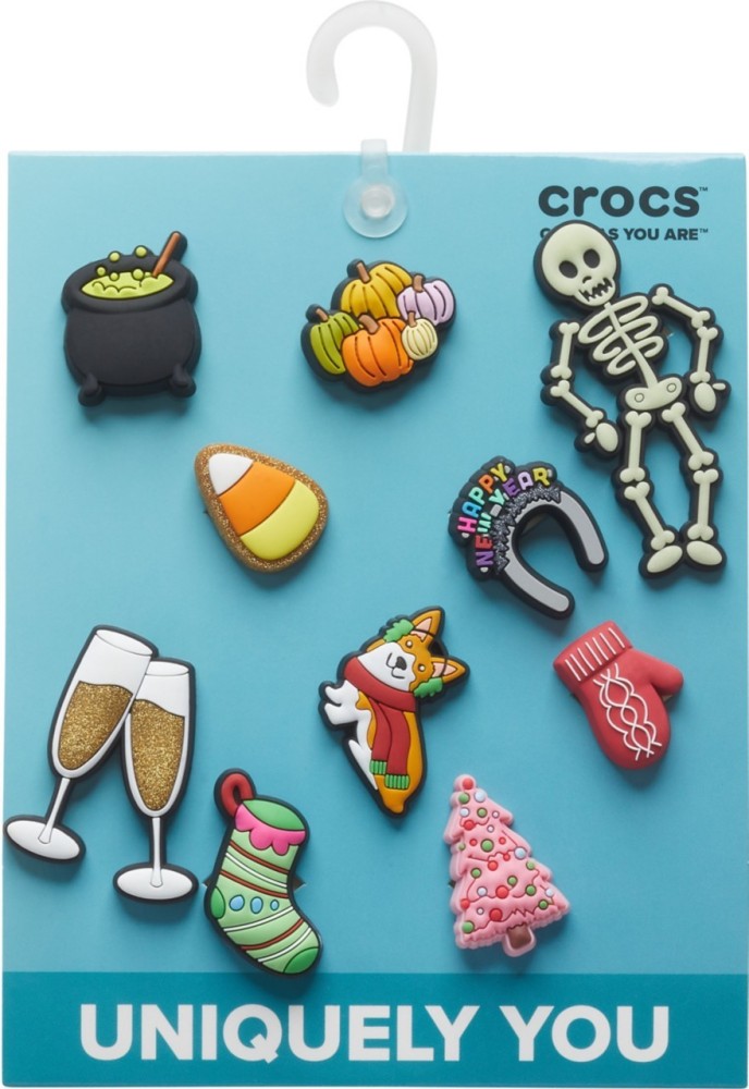Crocs Jibbitz Shoe Charms, Christmas and Winter Holidays Collection Multi  Pack