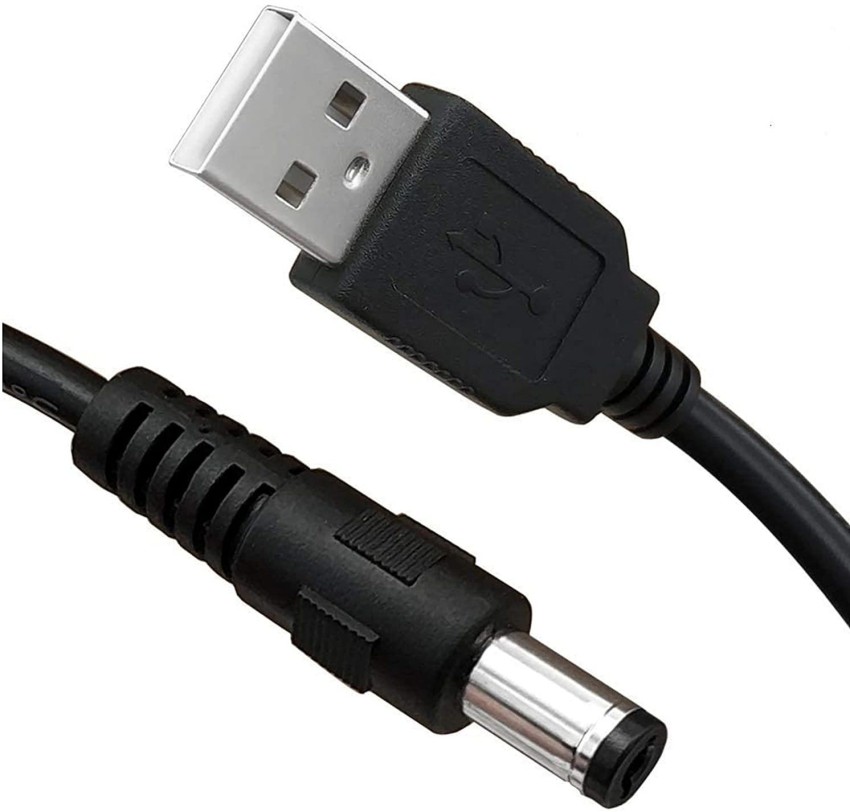 5V DC 5.5 2.1mm Jack Charging Cable Power Cord, USB to DC Power