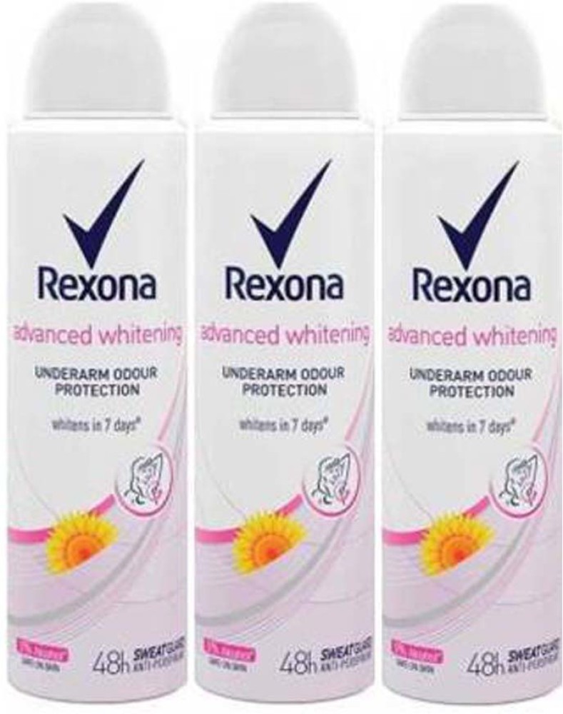 Rexona Shower Fresh , Aloe Vera , Advanced Whitening UOP 150ML (3) Deodorant  Spray - For Men & Women - Price in India, Buy Rexona Shower Fresh , Aloe  Vera , Advanced