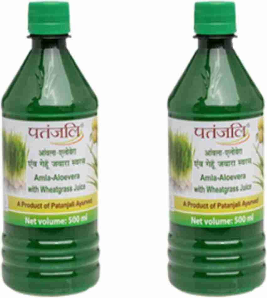 Patanjali amla aloevera cheap with wheatgrass juice benefits