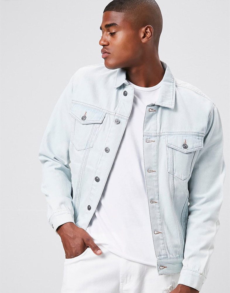 FOREVER 21 Full Sleeve Washed Men Jacket Buy FOREVER 21 Full