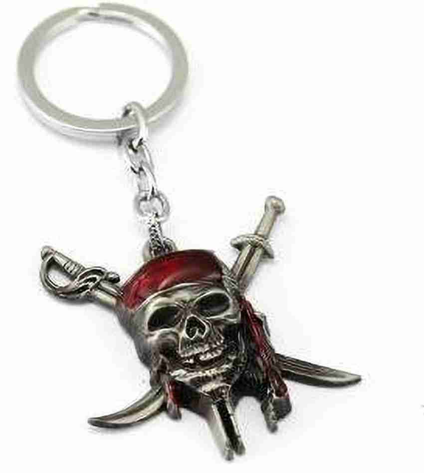 Skull and crossbones keychain store