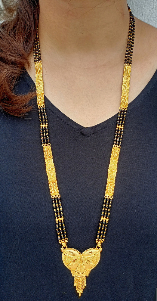 Latest nallapusalu designs in gold hot sale