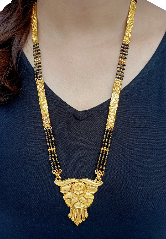 Influtive 1 Gram Gold Plated Copper Mangalsutra Price in India