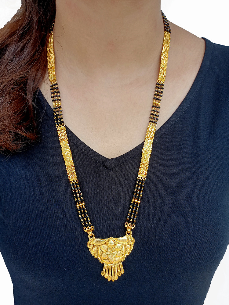 RUJVE JEWELLERY Forming One Gram Gold Stylish Mangal sutra