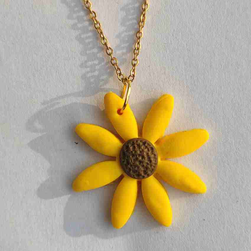 200 PCS Sunflower Yellow Clay Beads Yellow Polymer Clay Yellow