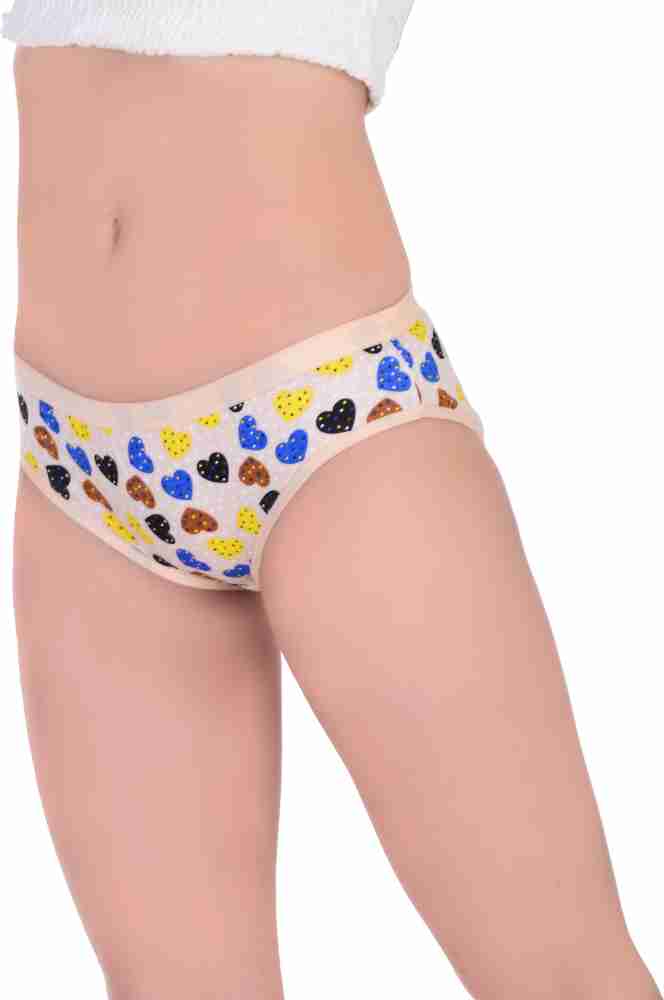 Buy YOUNKY Combo Pack of 3 Cotton Printed Hipster Panty for Women