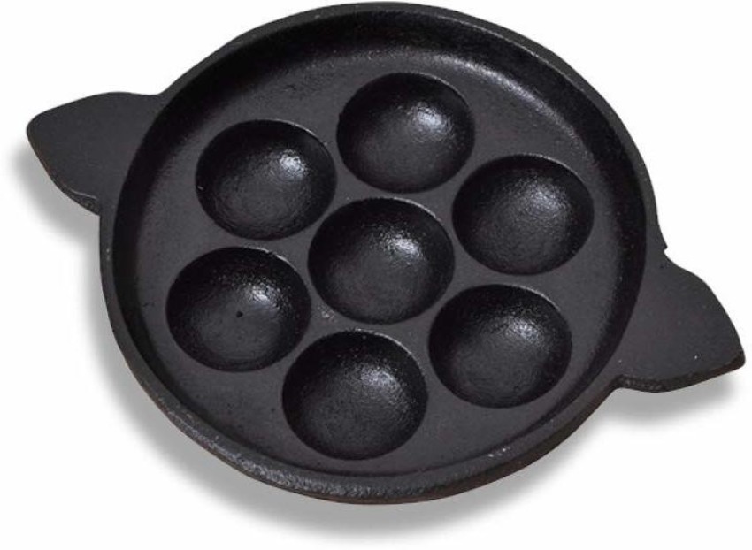 Bharath Agencies Cast Iron Appam Patra Paniarakkal 7 L capacity 22 cm  diameter Price in India - Buy Bharath Agencies Cast Iron Appam Patra  Paniarakkal 7 L capacity 22 cm diameter online at