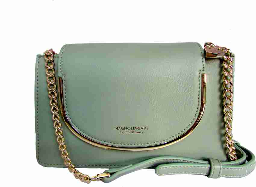 The Rushhh Store Green Sling Bag Magnolia Art Green Price in India Flipkart