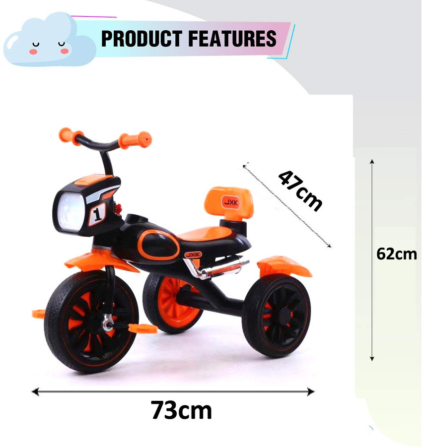 Reeco Toys Kids Bullet Tricycle Bullet Trike Kids Toy Rider