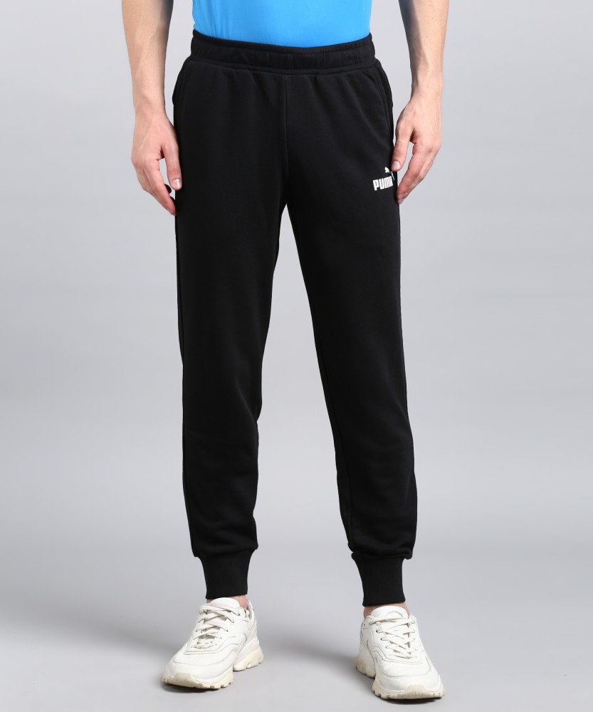 PUMA Essentials Fleece Pants Solid Men Black Track Pants