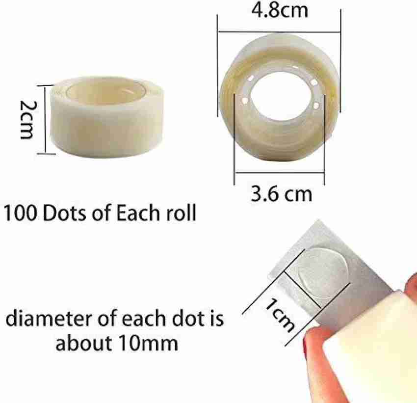 500pcs Balloon Glue Dot Roll / 5 Roll 100pcs Each Roll Round Dot Glue for  Wedding / Party D-72 