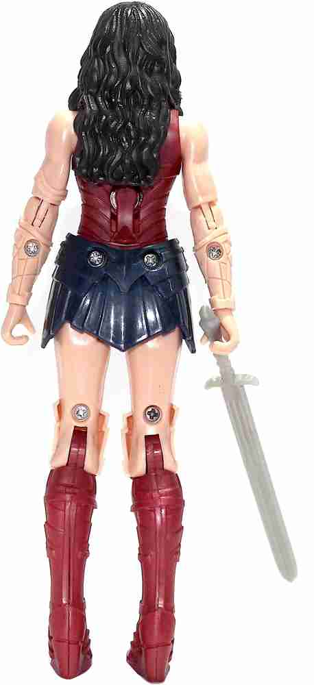 WOW toys Justice Hero Series Wonder woman Realistic Action Figure Toy Realistic Accessories LED Light 17 cm Pack of 1