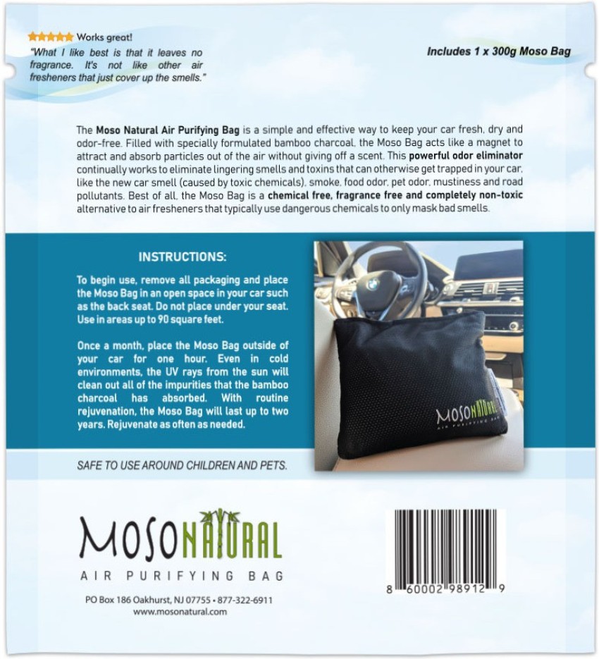 Moso charcoal store air purifying bag