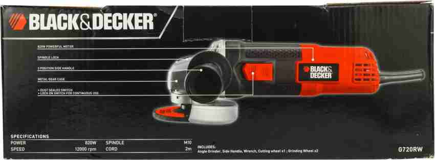 Buy Black and Decker Angle Grinder 820 W (G720R-IN) Online at Best