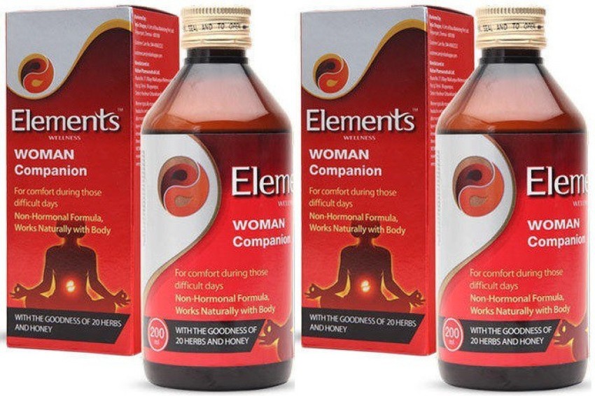 ELEMENTS WELLNESS Woman Companion Combo of 2 Each 200 ml Liquid