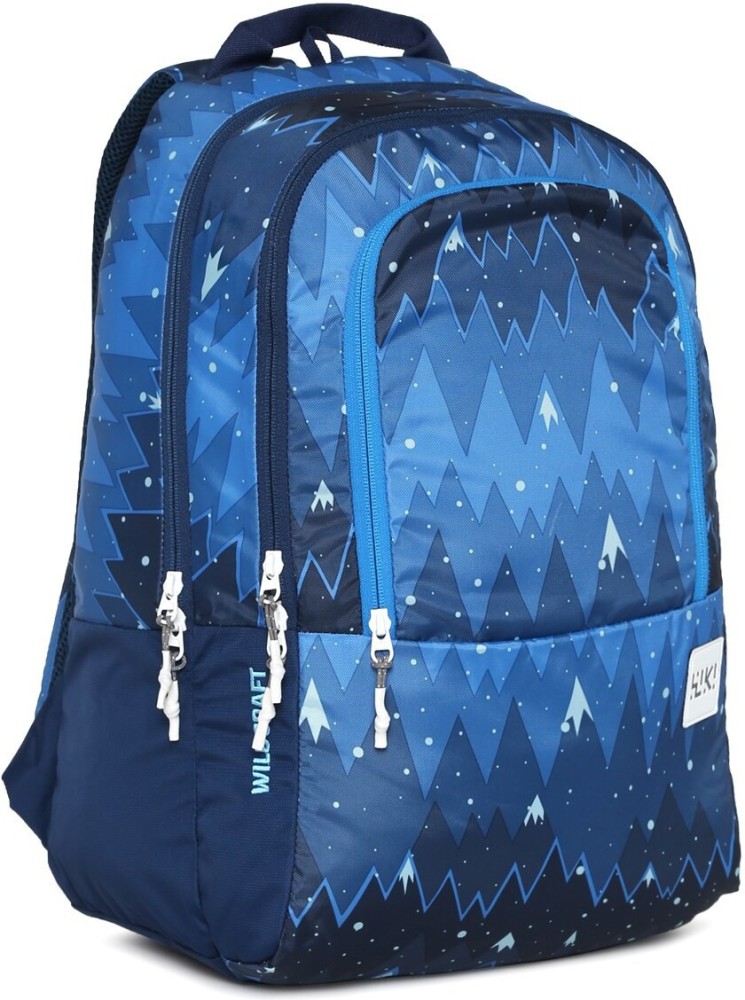 Wildcraft men shop blue graphic backpack