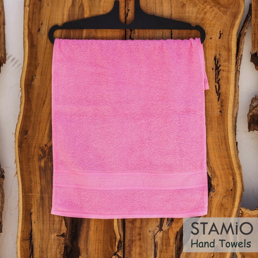 Cotton Hand Towels, 390 GSM, 33 X 51 CM, Set of 6, Multicolor - STAMIO