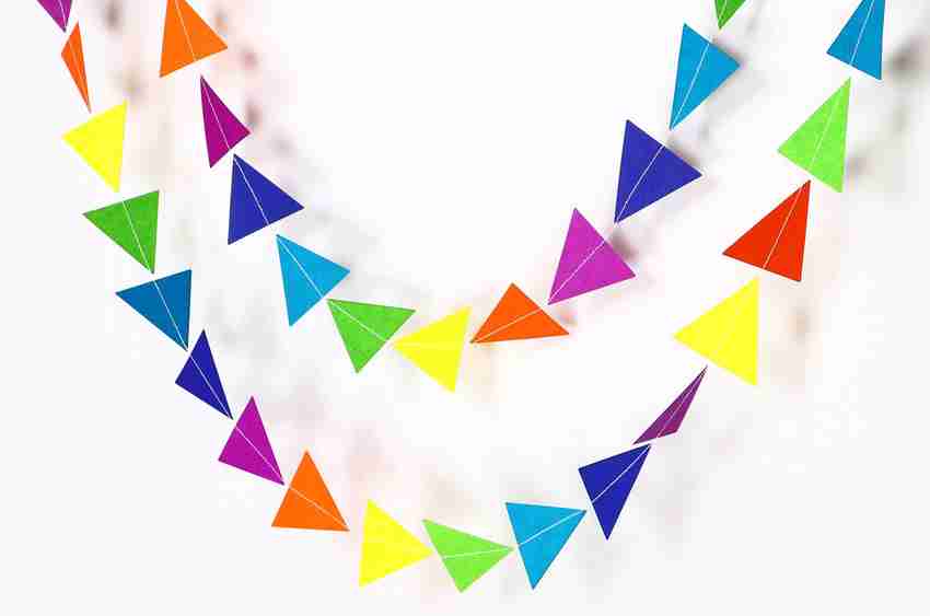 Triangle paper garland discount