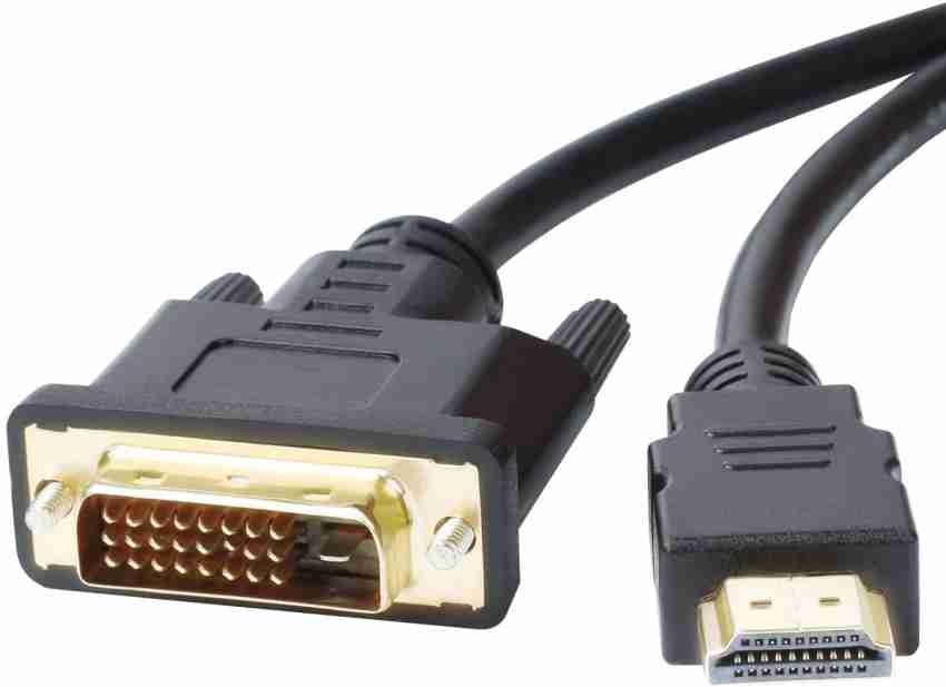 spincart HDMI Cable 1.5 m ,HDMI to DVI Cable Cable DVI D 24+1 to HDMI  Adapter Bi-Directional Monitor Cable for PC Laptop HDTV Projector