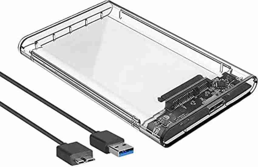 Buy Storite 2.5 inch USB 3.0 External Hard Drive Enclosure, Transparent  Portable Hard Disk Adapter Online at Best Prices in India - JioMart.