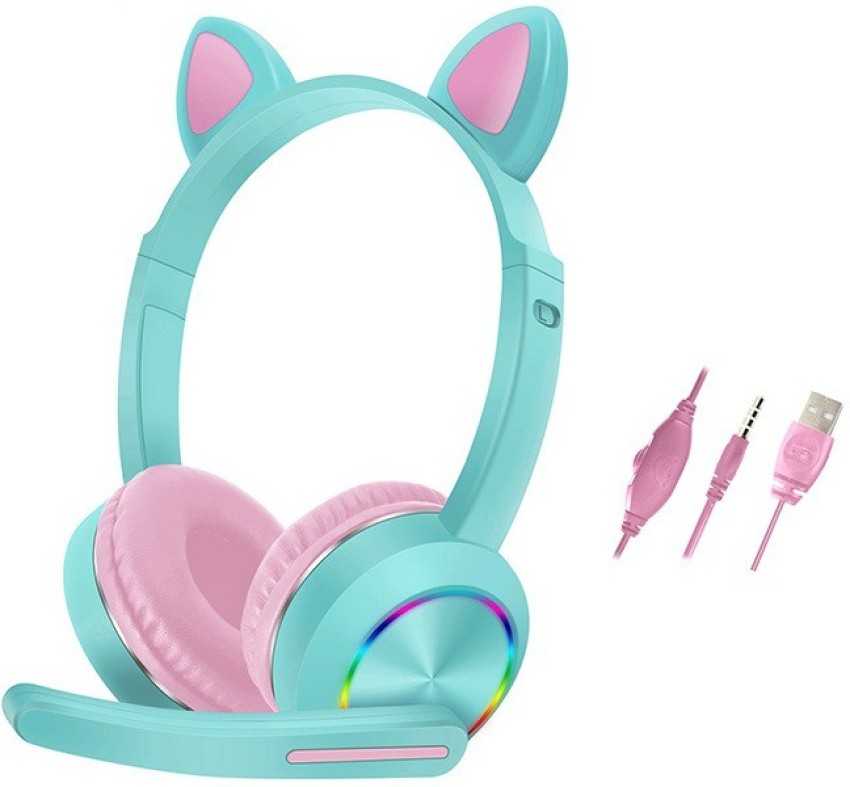 Pink ear headphones hot sale