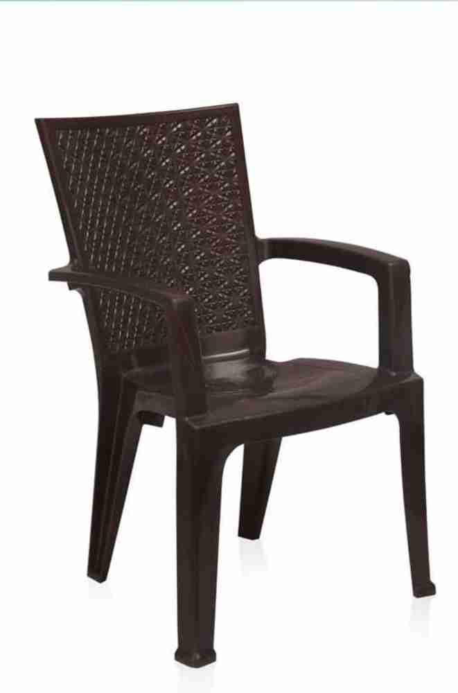 Nilkamal 2225 BROWN 01 SET FOR HOME Plastic Outdoor Chair