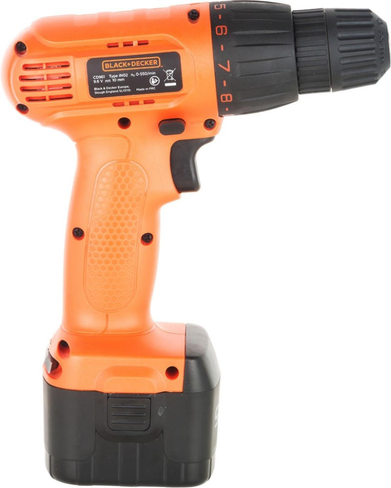 10 Mm Black Decker Volt Cordless Keyless Chuck Drill Driver Kit, Model  Name/Number: Cd961k50