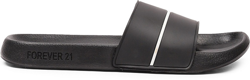 Forever 21 black slides hot sale