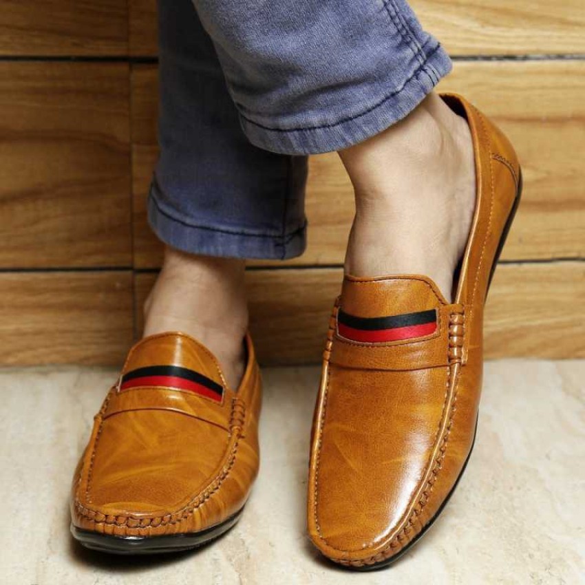 ST. Paris Trendy Stylish Solid Leather Loafers (LFR-003) (Tan) Loafers For  Men - Buy ST. Paris Trendy Stylish Solid Leather Loafers (LFR-003) (Tan)  Loafers For Men Online at Best Price - Shop