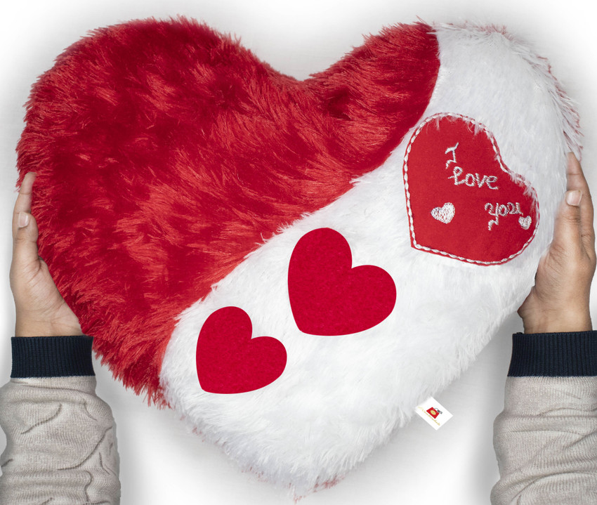 Wondershala Love Heart Shape Pillow Soft Huggable Stuffed Cushion Pillow for Loved One s 30 cm Love Heart Shape Pillow Soft Huggable Stuffed Cushion Pillow for Loved One s