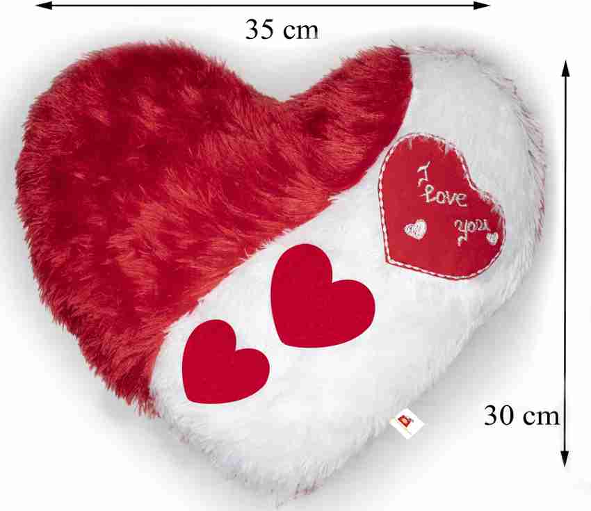 Wondershala Love Heart Shape Pillow Soft Huggable Stuffed