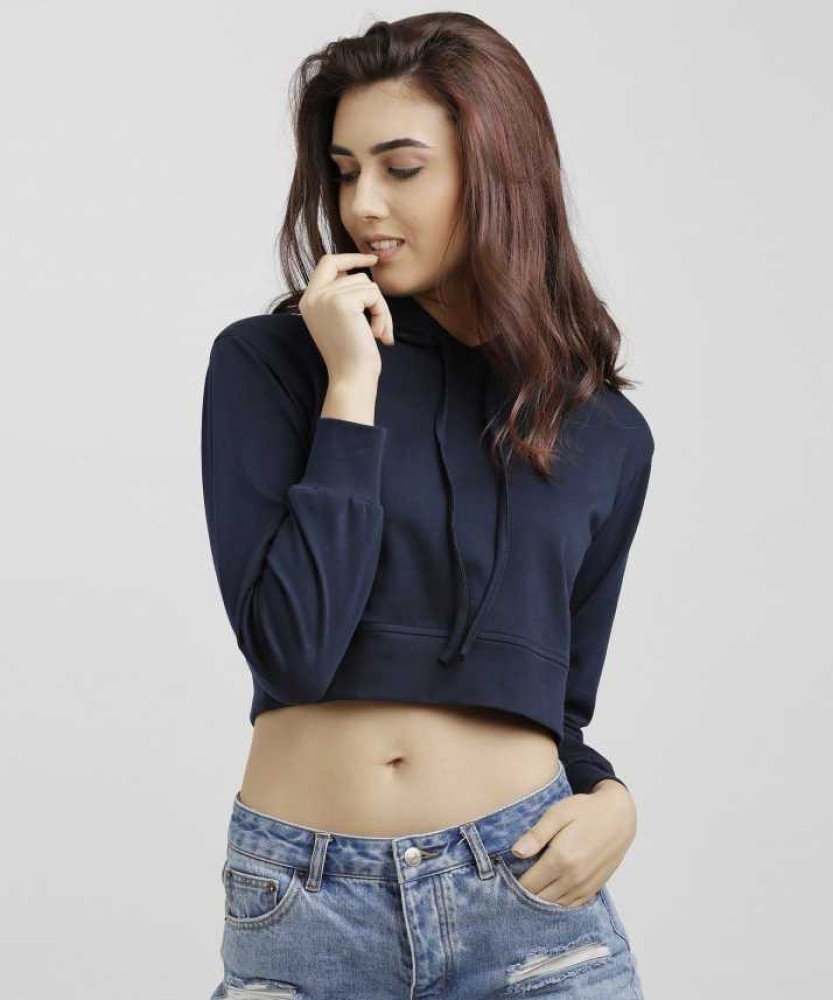 Crop top hoodie discount flipkart