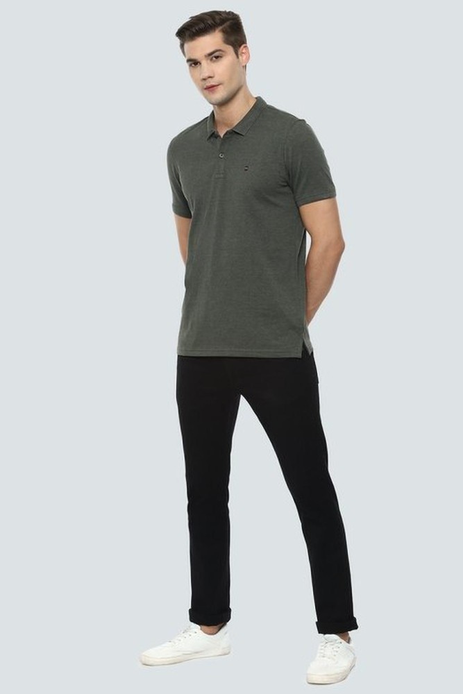 Buy LOUIS PHILIPPE SPORTS Light Grey Mens Regular Fit Solid T-Shirt